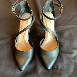 Black Ankle Strap Heels